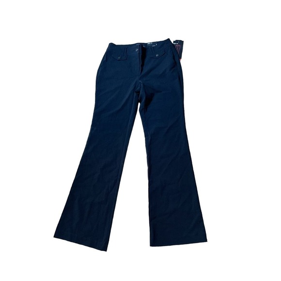 Style Trouser Pant Women's Size 6 Black Bootcut Leg High Rise Polyester Blend - Picture 1 of 5